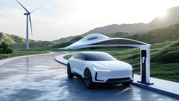 新能源汽车于绿境中智能充电