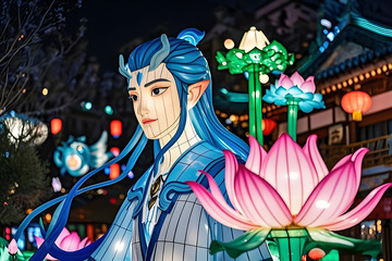 元宵节灯会场景摄影图3