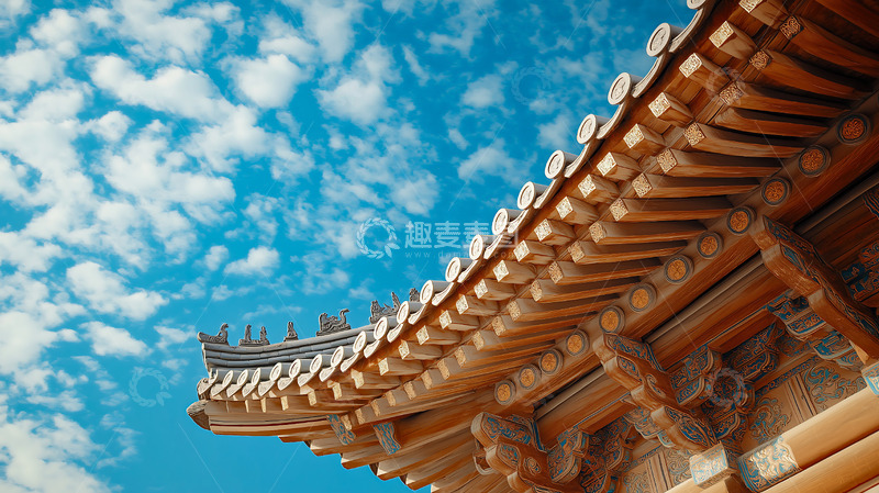 高清大图下载【趣麦麦图】古建筑飞檐斗拱