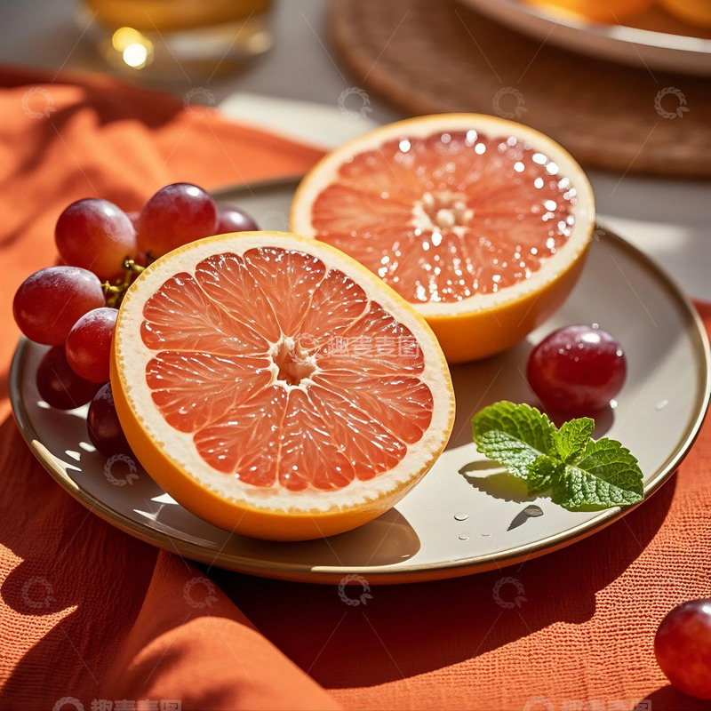 高清大图下载【趣麦麦图】柚子-水果-葡萄柚4