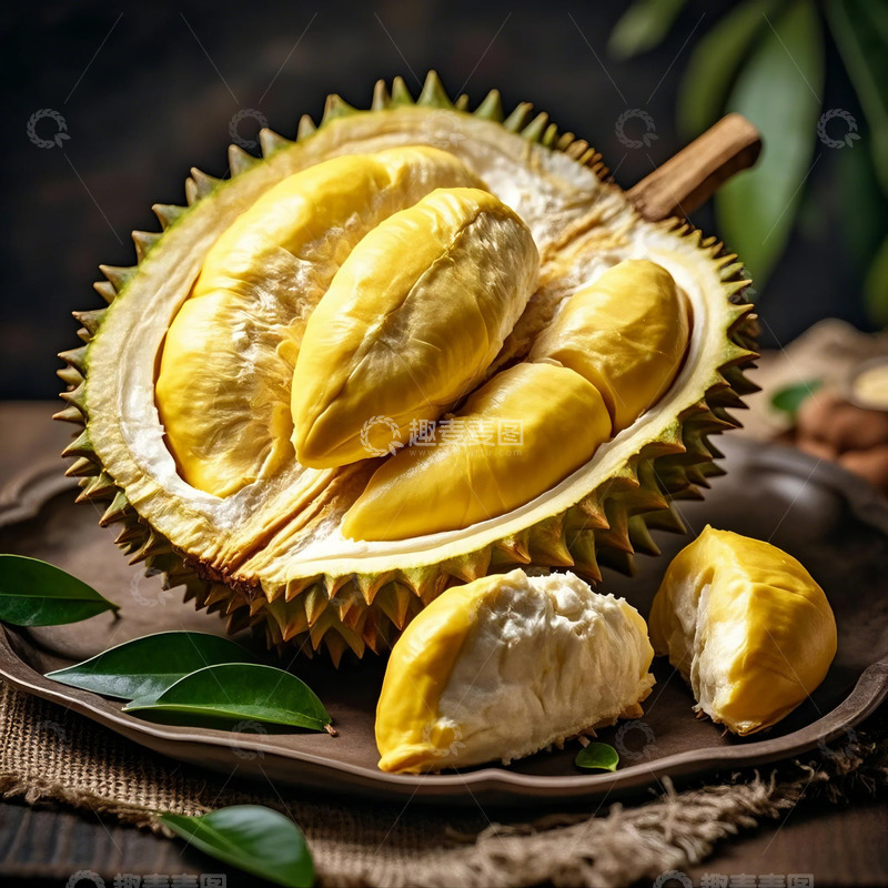 高清大图下载【趣麦麦图】榴莲-热带水果2