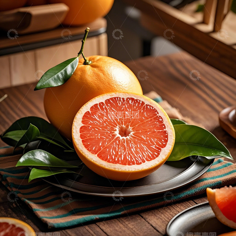 高清大图下载【趣麦麦图】柚子-水果-葡萄柚