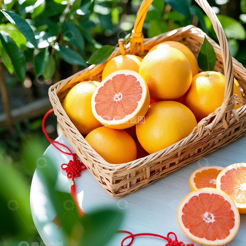 高清大图下载【趣麦麦图】柚子-水果-葡萄柚2