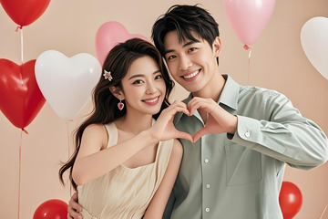 情人节人物摄影图