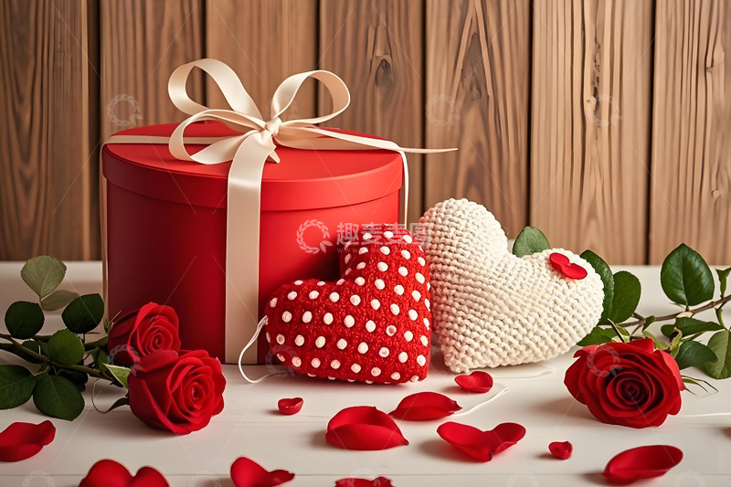 高清大图下载【趣麦麦图】情人节礼盒摄影图