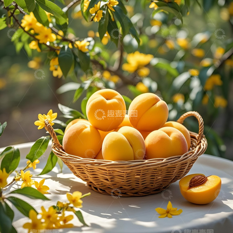 高清大图下载【趣麦麦图】-黄桃-水果类1