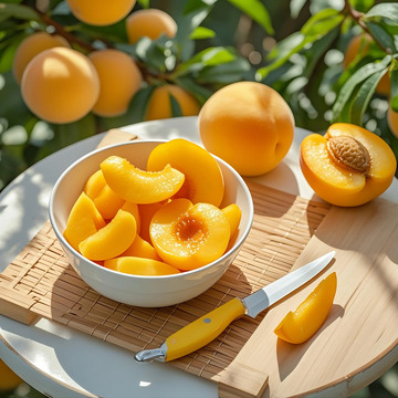 桃子-水果类-黄桃2