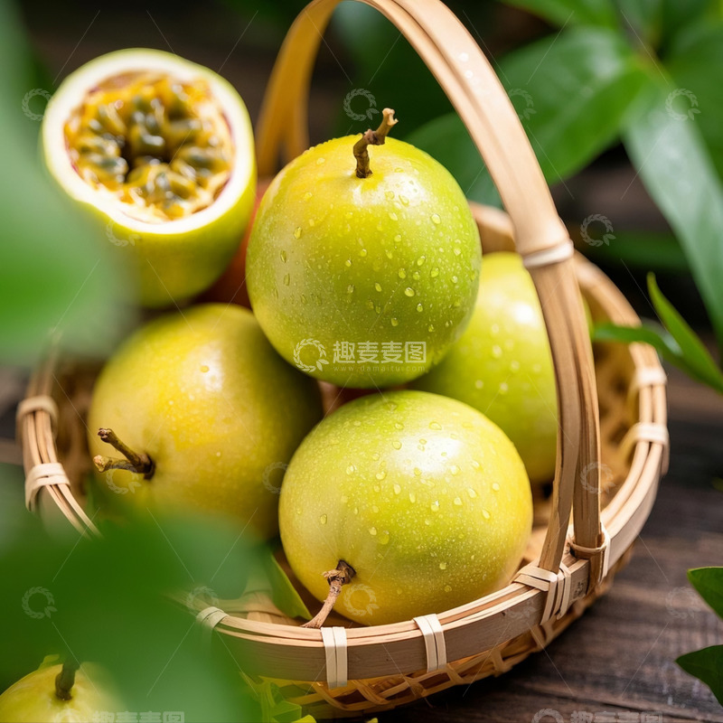 高清大图下载【趣麦麦图】百香果-水果类2