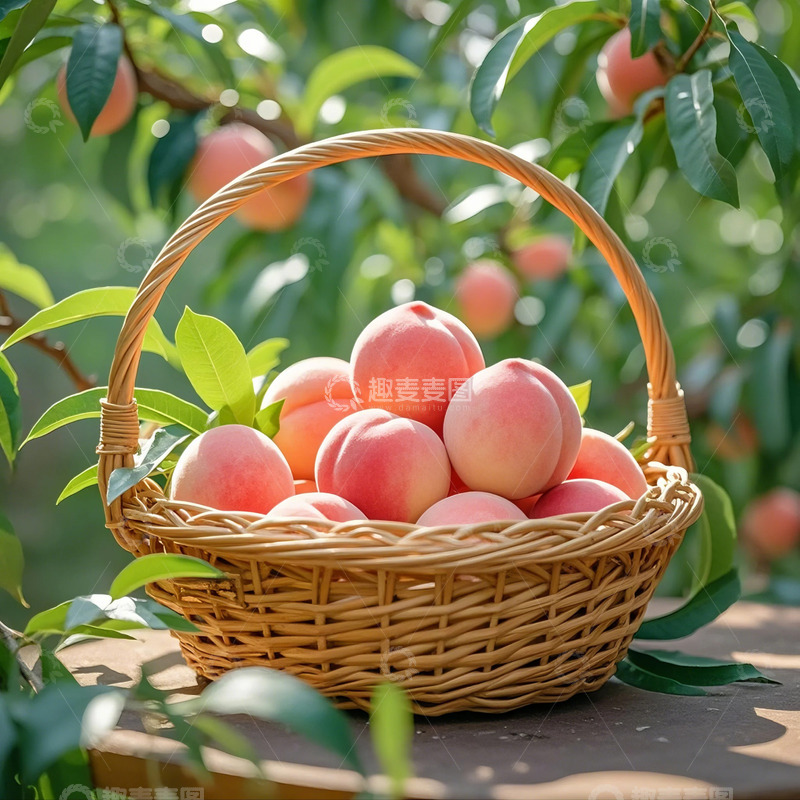 高清大图下载【趣麦麦图】-桃-水果类-水蜜桃