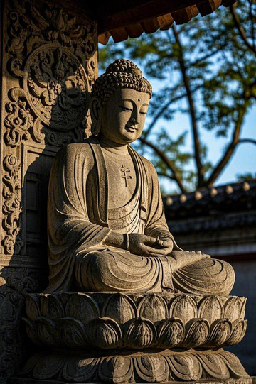 佛像雕塑宗教建筑摄影图3