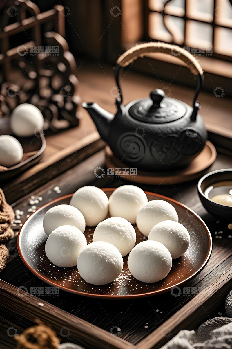 高清大图下载【趣麦麦图】节日美食元宵汤圆摄影图3