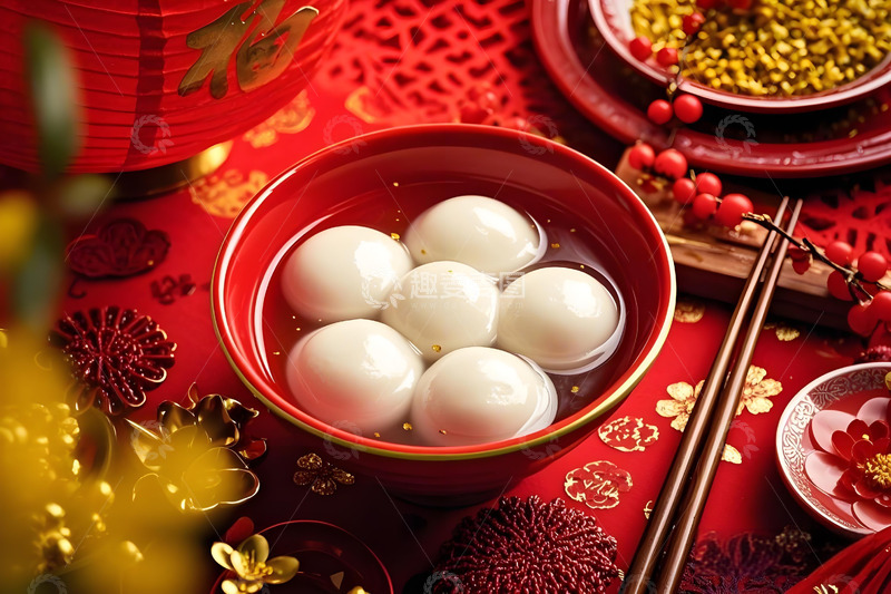 高清大图下载【趣麦麦图】节日美食元宵汤圆摄影图9