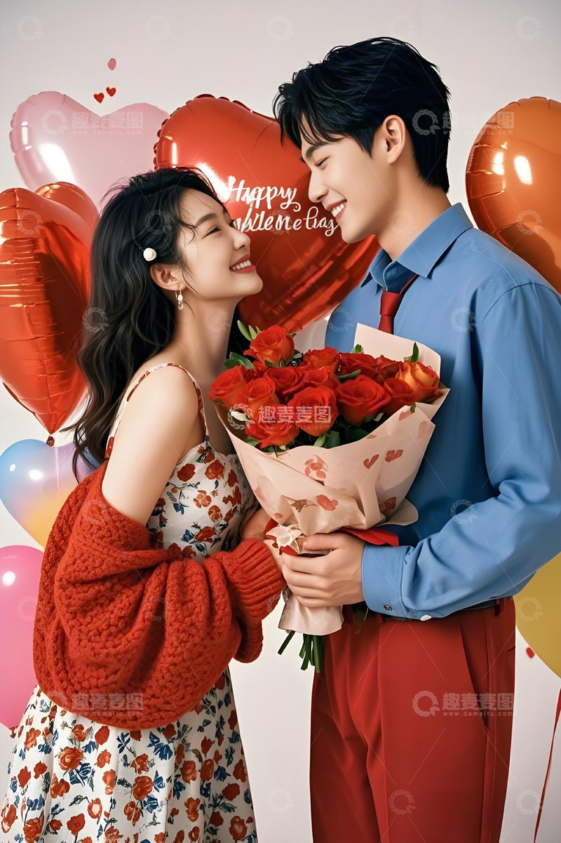 高清大图下载【趣麦麦图】情人节情侣人物摄影图8