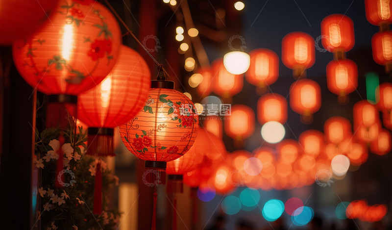 高清大图下载【趣麦麦图】元宵灯会灯笼摄影图