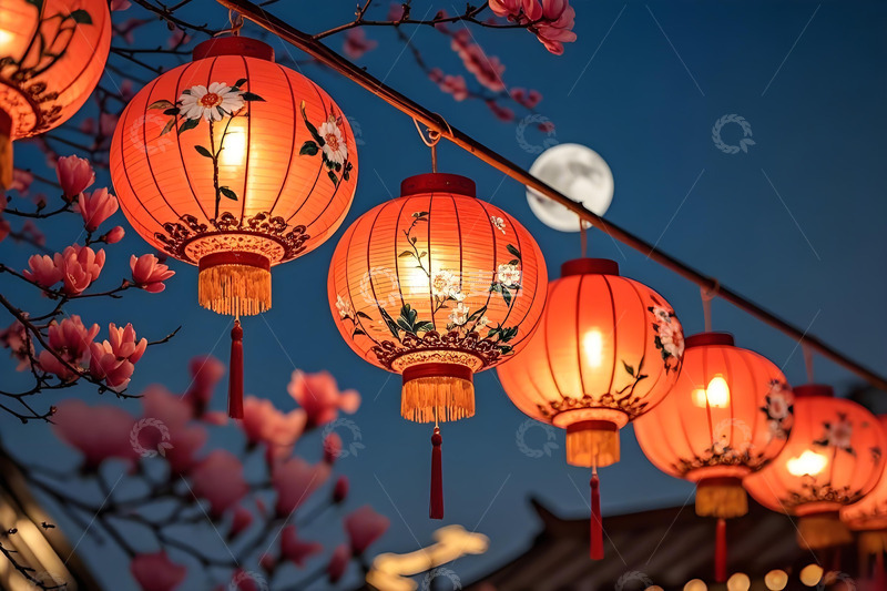 高清大图下载【趣麦麦图】元宵节彩灯灯笼摄影1