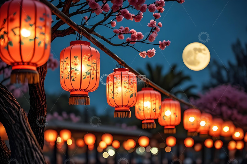 高清大图下载【趣麦麦图】元宵节彩灯灯笼摄影