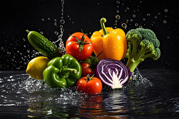 水果组合生鲜果蔬摄影图