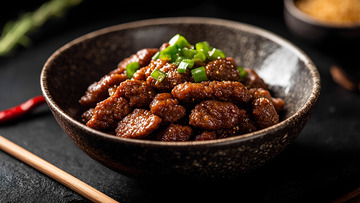 美食特色麻辣凉拌牛肉摄影图