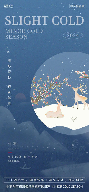 小寒时节节气宣传海报1