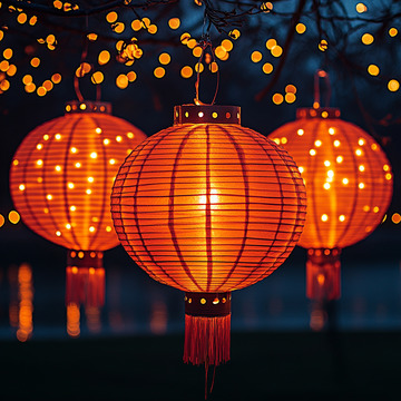元宵 新春 灯笼 节日 电商 素材