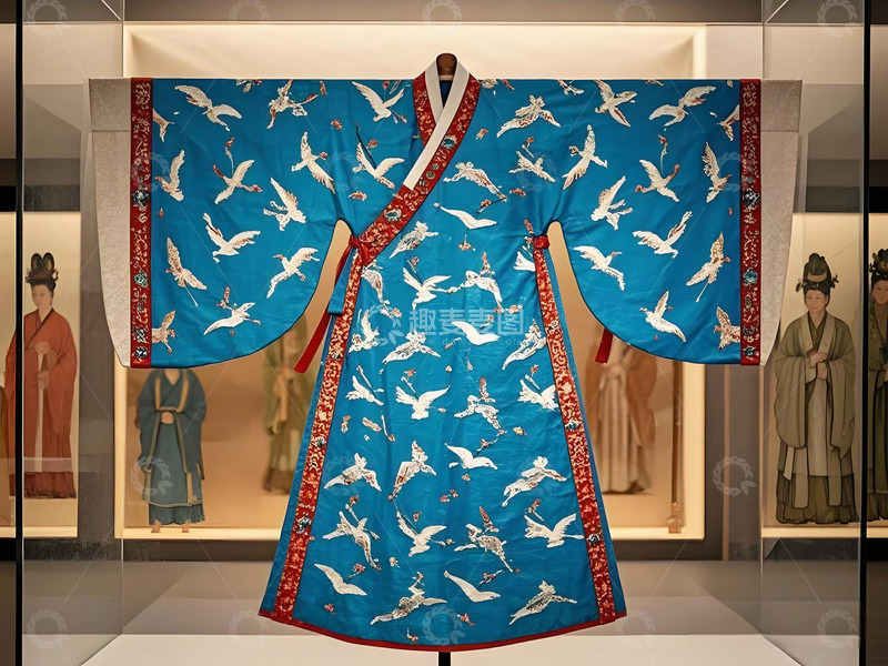 高清大图下载【趣麦麦图】文物古董翟鸟服饰摄影图