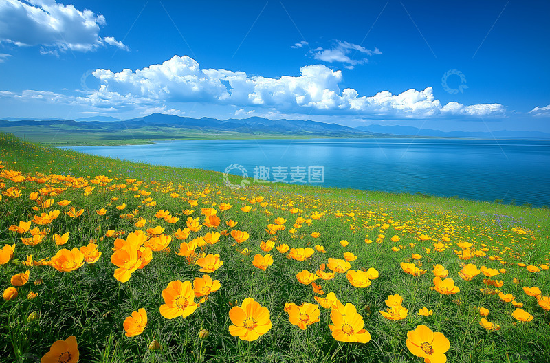 春季田野风景摄影图