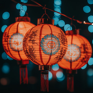 灯笼 元宵 新春 节日 国风
