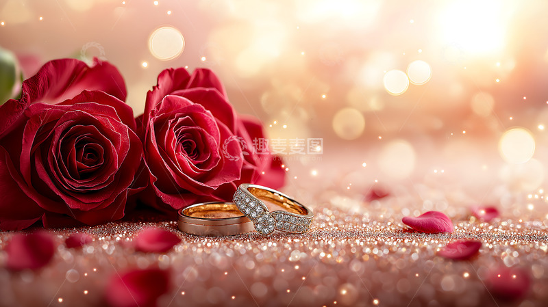 高清大图下载【趣麦麦图】情人节玫瑰戒指