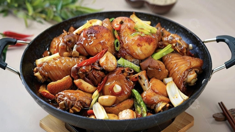 高清大图下载【趣麦麦图】美味炒鸡块2