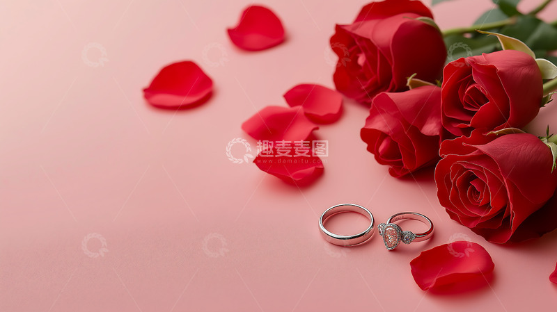 高清大图下载【趣麦麦图】情人节玫瑰戒指1