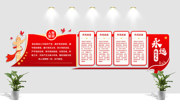 党建文化墙展板设计01