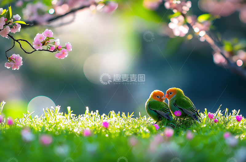 高清大图下载【趣麦麦图】春天春季小鸟摄影图