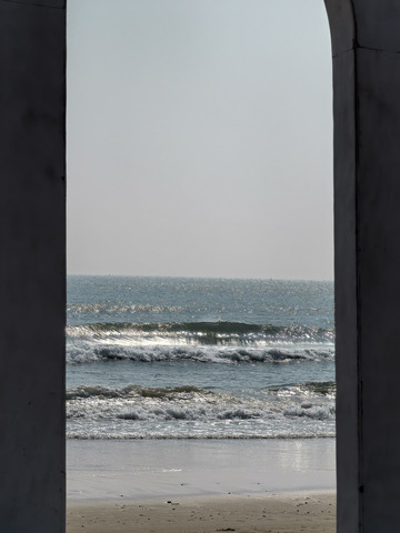 金沙滩海边景色