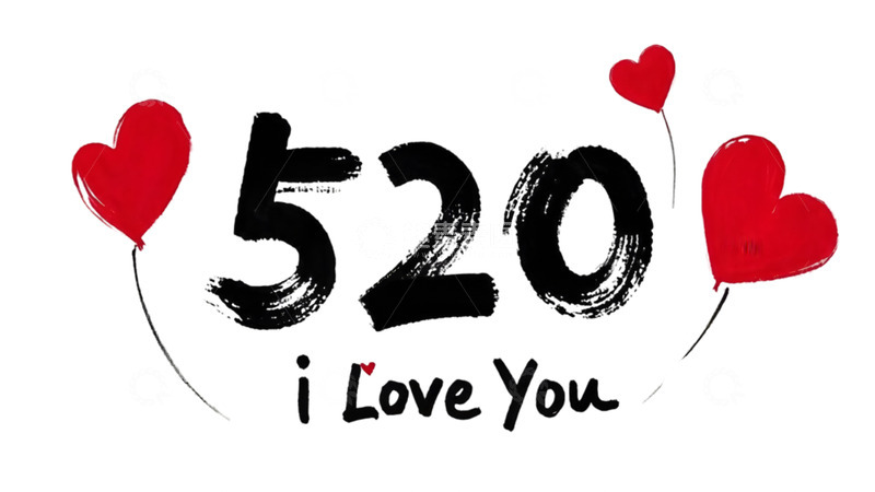 高清大图下载【趣麦麦图】情人节浪漫520我爱你表白日1