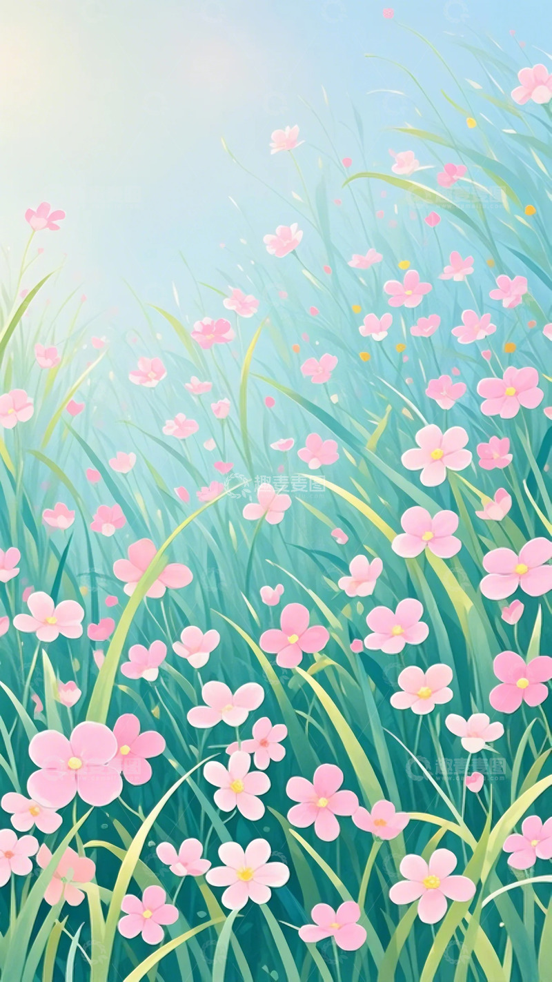 春天背景底图蓝天白云2