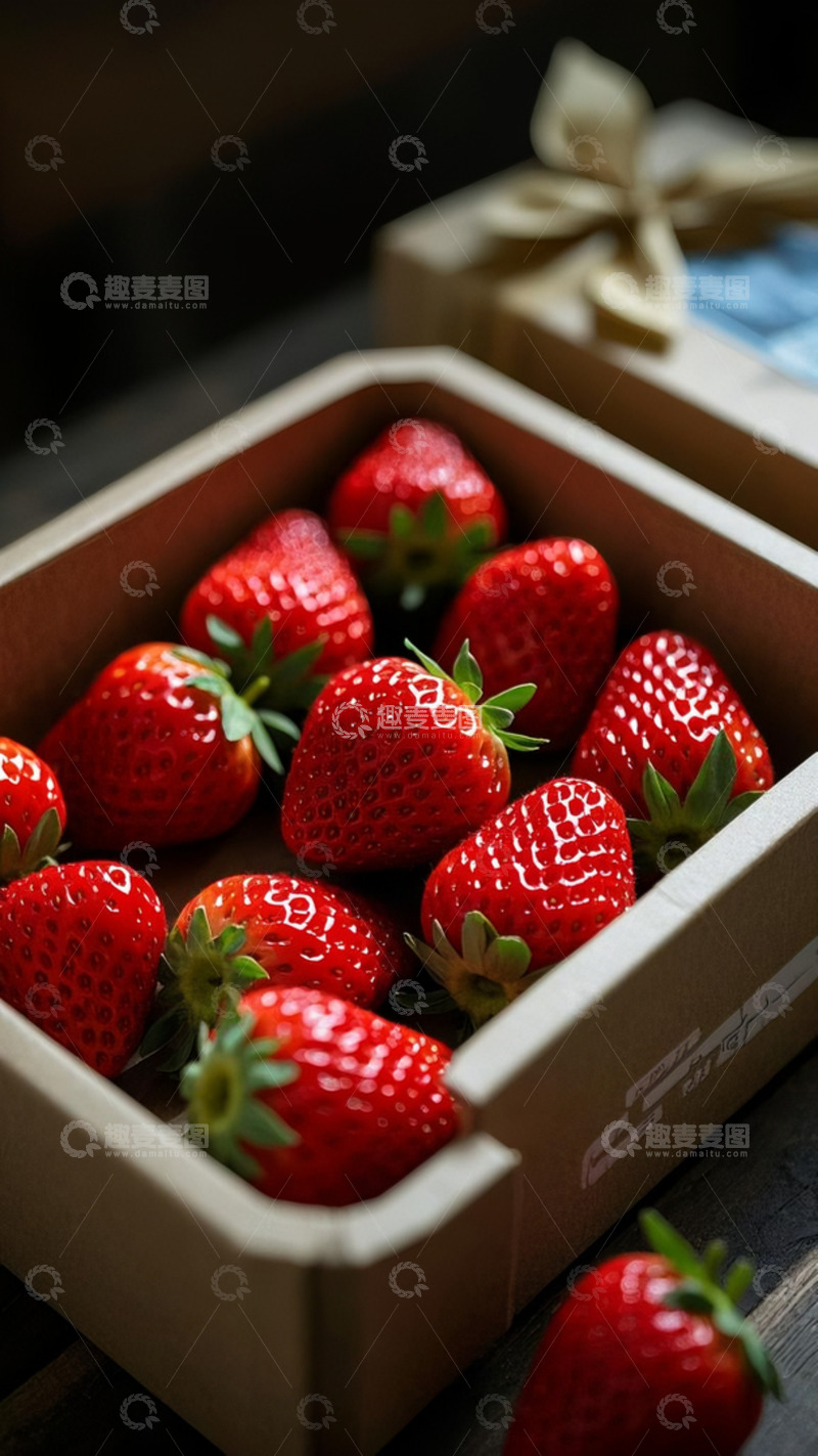 高清大图下载【趣麦麦图】草莓-水果类1