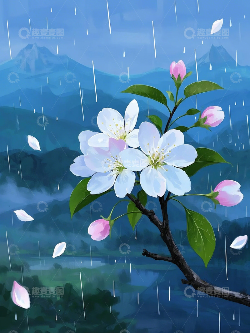 春雨  樱花  谷雨2