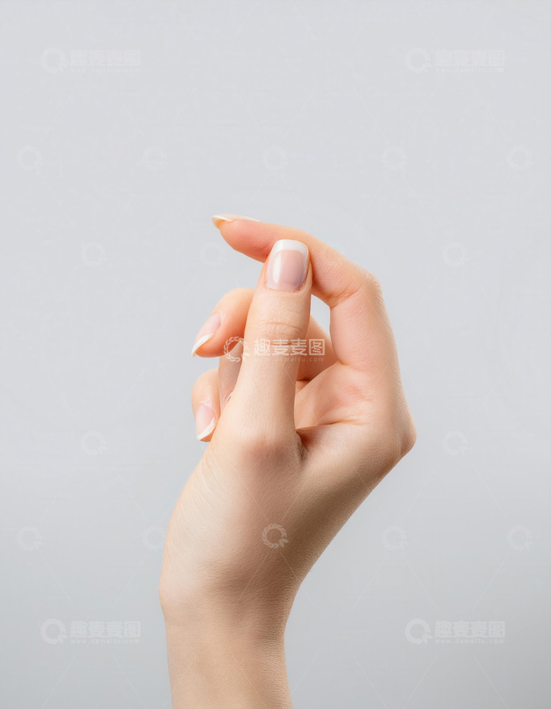 高清大图下载【趣麦麦图】手作精巧捏合手势的特写画面