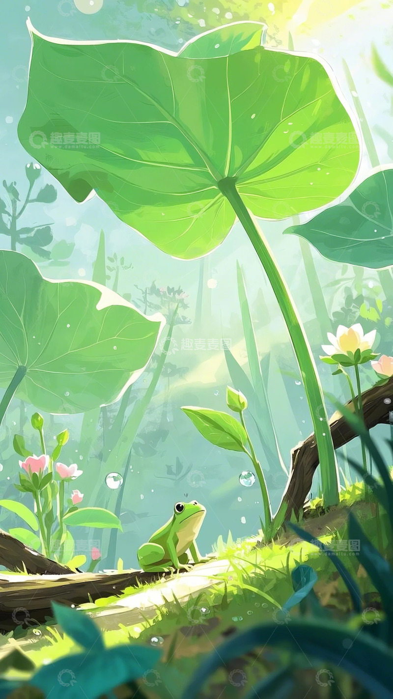 高清大图下载【趣麦麦图】春天惊蛰小动物出门了5