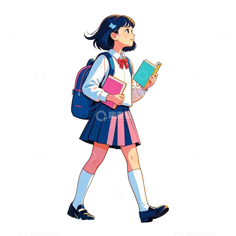 学生 人物素材 免扣元素4