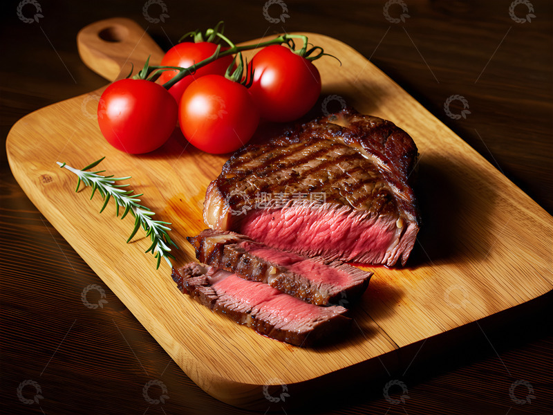 高清大图下载【趣麦麦图】诱人美味的西冷牛排烤牛排