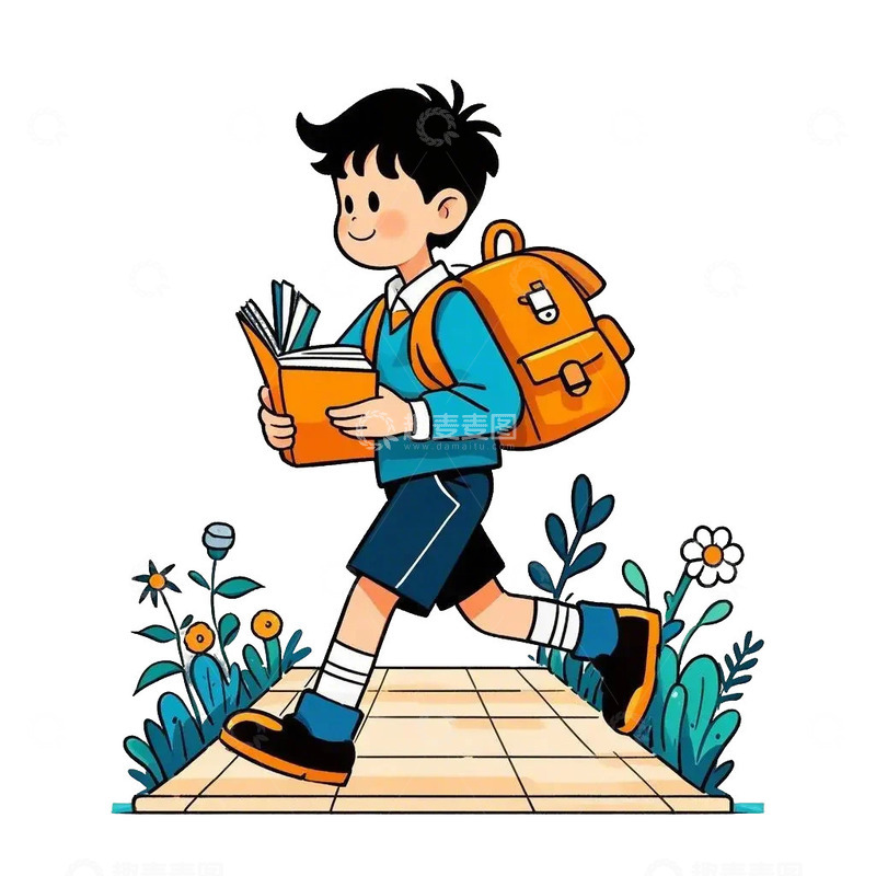 学生 人物素材 免扣元素5