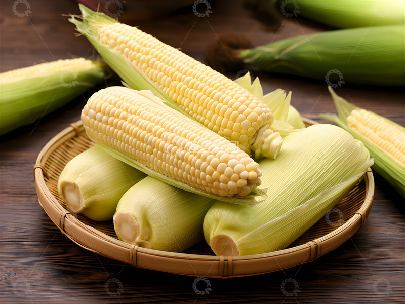 高清大图下载【趣麦麦图】鲜嫩糯玉米白玉米摄影图2