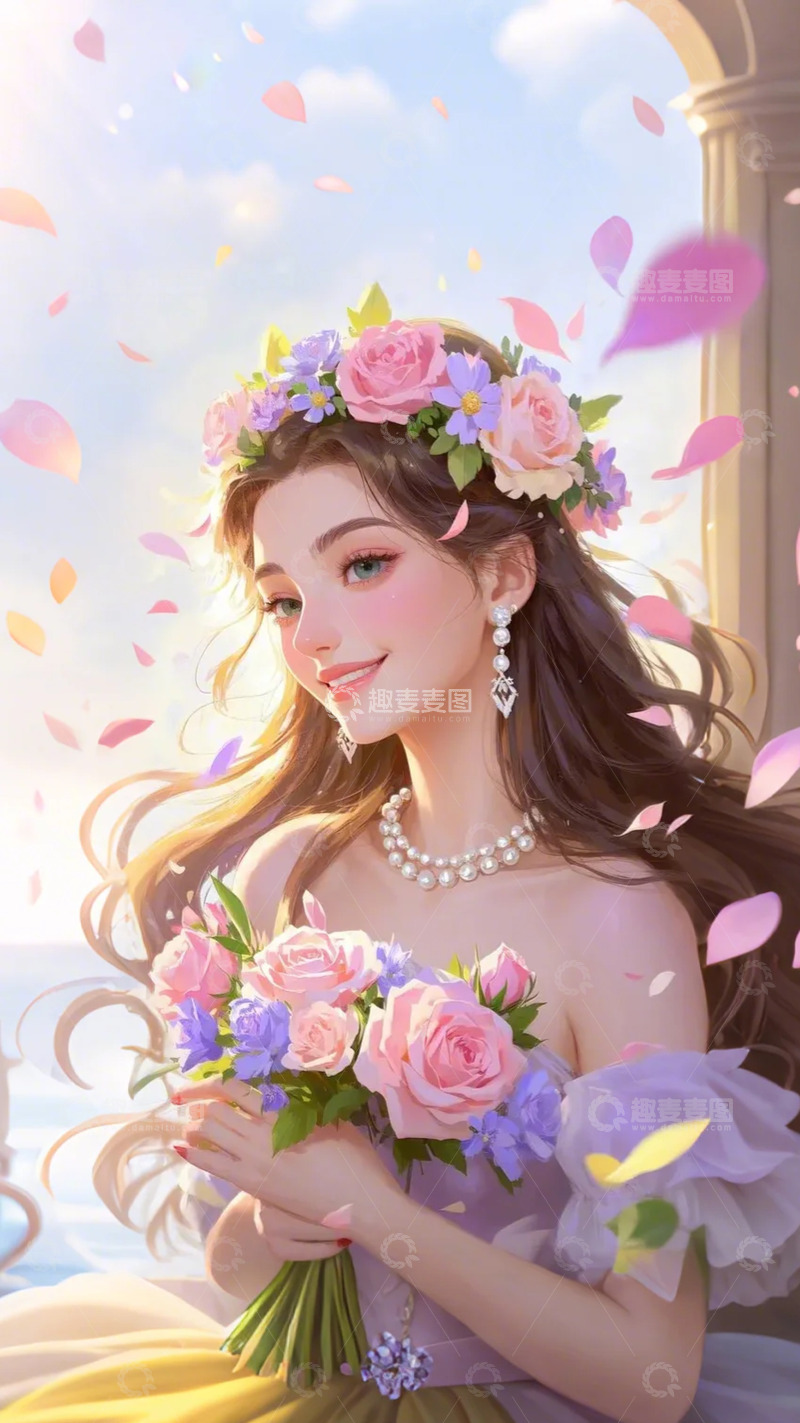 高清大图下载【趣麦麦图】女神节 妇女节 背景 图片3