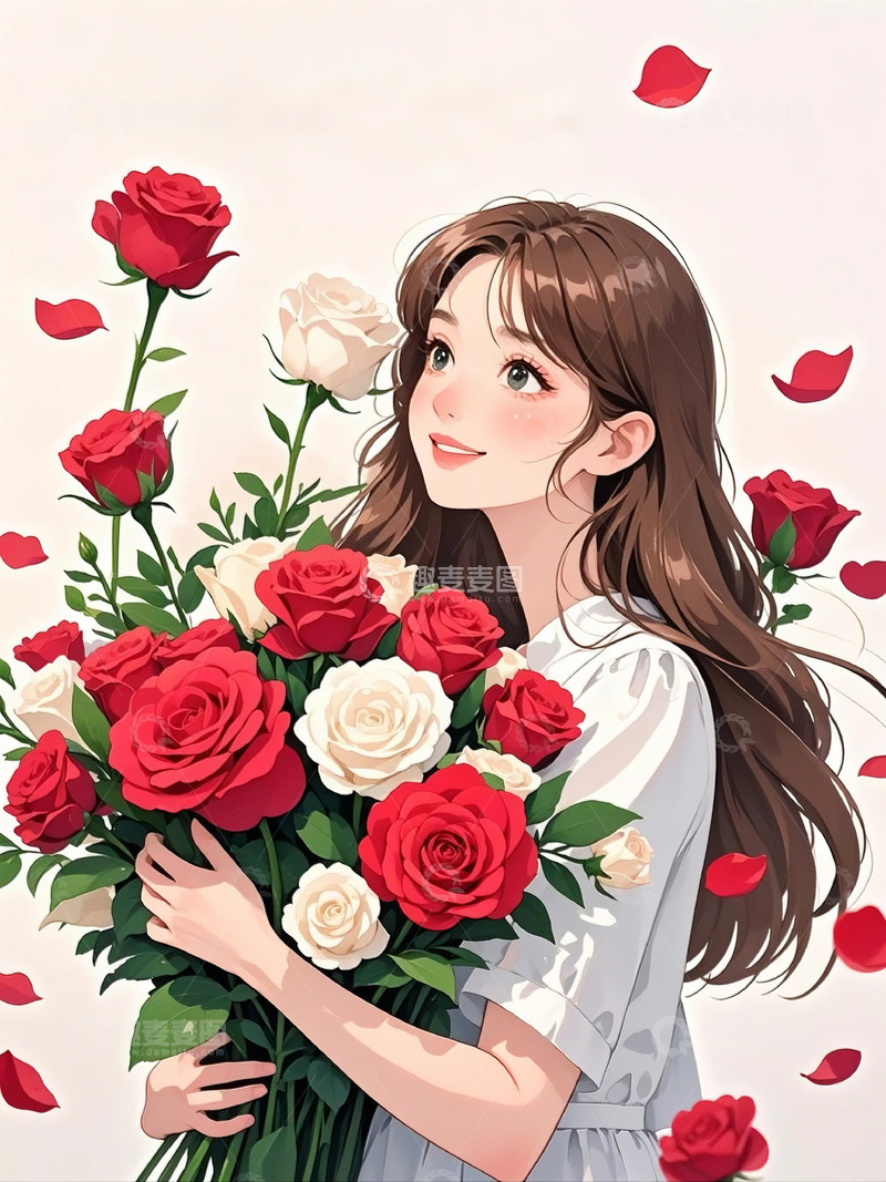 高清大图下载【趣麦麦图】女神节素材背景20