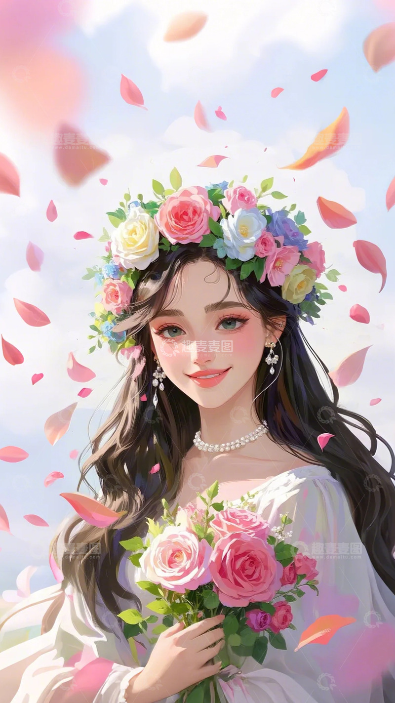 高清大图下载【趣麦麦图】女神节 妇女节 背景 图片1