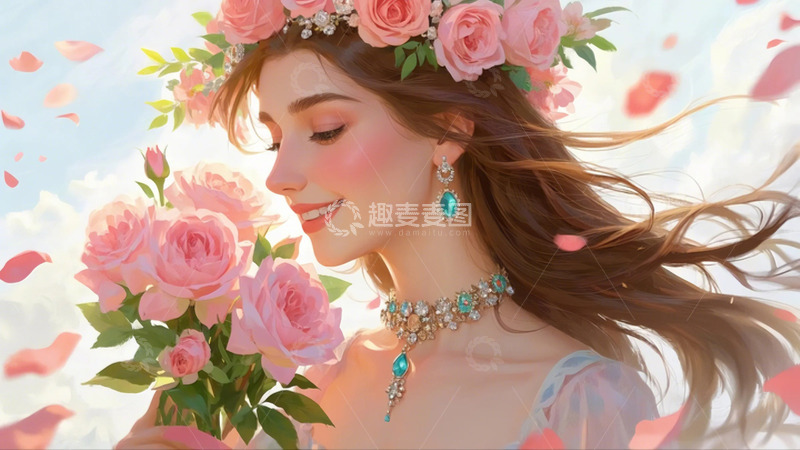 高清大图下载【趣麦麦图】女神节 妇女节 背景 图片10