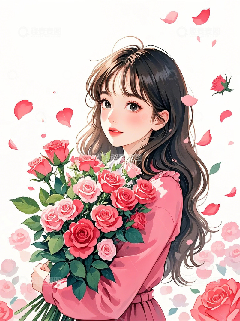 高清大图下载【趣麦麦图】女神节素材背景21