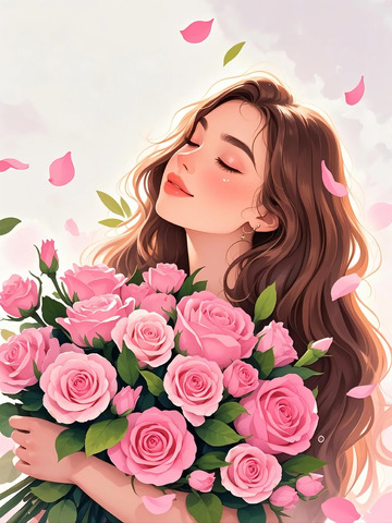 女神节素材背景