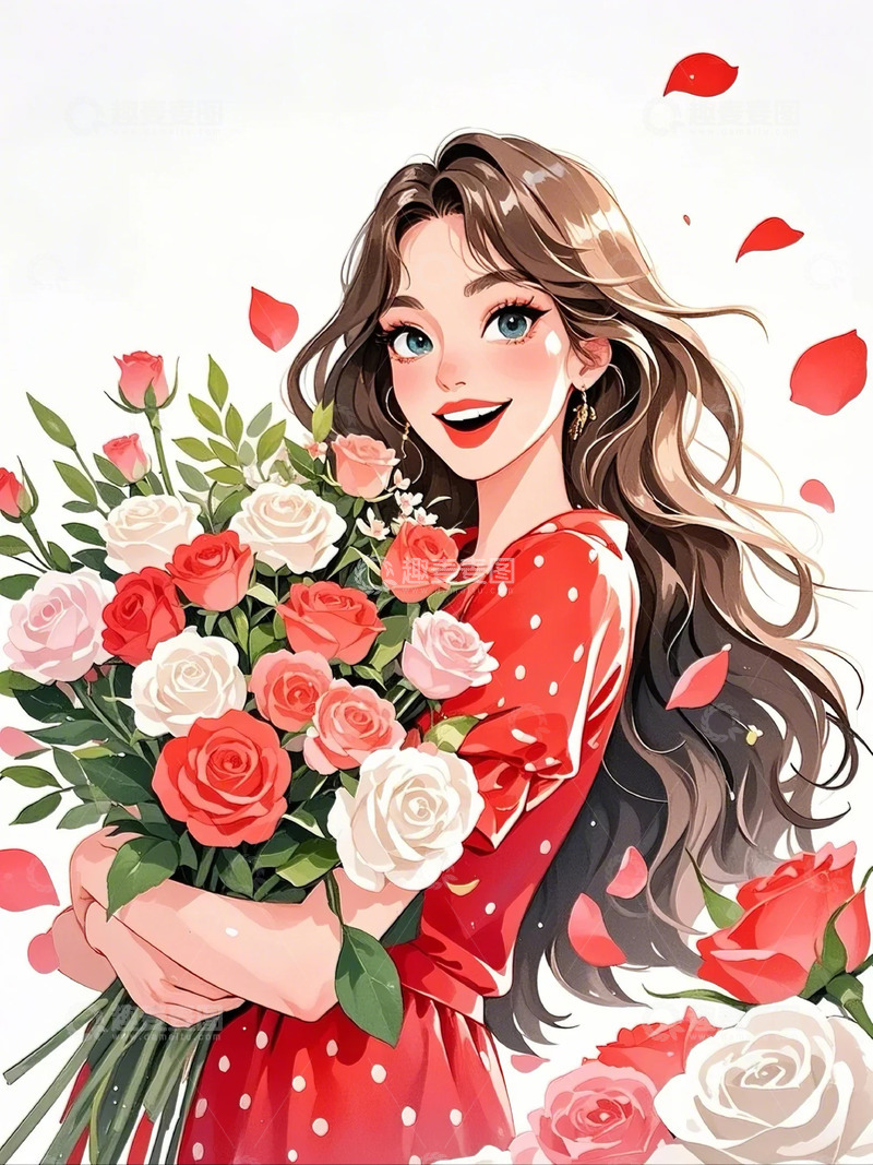 高清大图下载【趣麦麦图】女神节素材背景22